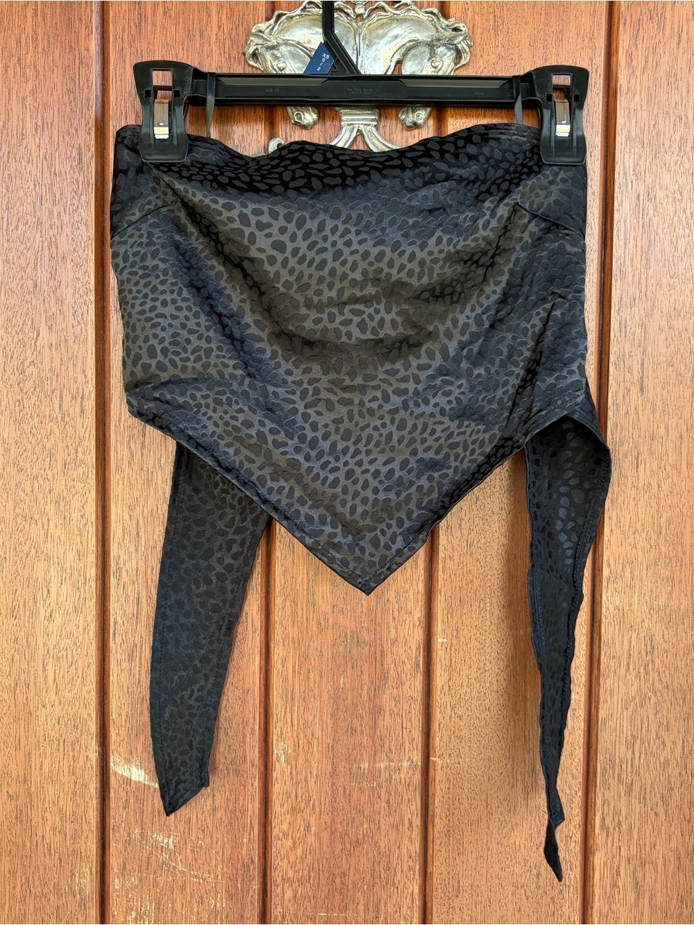 SHEIN Tie Back Strapless Top